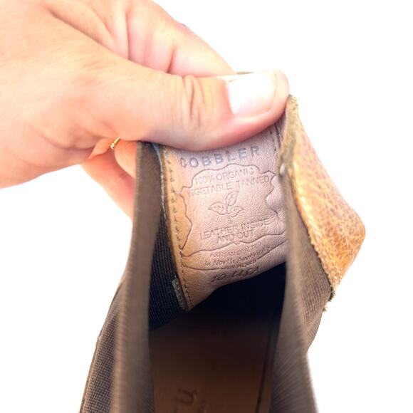 Bed Stu Cobbler Chelsea Ankle Heeled Leather Boots Camel Tan Size 10 - Picture 9 of 12